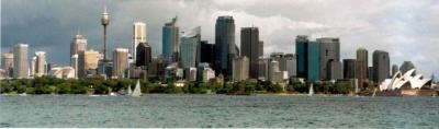 Panoramic View of Sydney Harbor